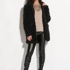 Seventyseven Lifestyle Damen Teddyfell Jacke Mit Kapuze 2-Pockets Schwarz 11 Seventyseven Lifestyle Damen Teddyfell Jacke Mit Kapuze 2-Pockets Schwarz -Vero Moda Verkaufsgeschäft 21109003 4