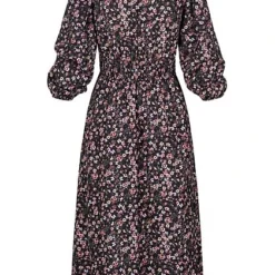 Hailys Damen Maxi Kleid Longsleeve Elastische Taille Blumenprint Schwarz 8 Hailys Damen Maxi Kleid Longsleeve Elastische Taille Blumenprint Schwarz -Vero Moda Verkaufsgeschäft 21109100 2