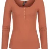 Pieces Damen NOOS Ribbed Longsleeve Pullover 4 Druckknöpfe Copper Braun 2 Pieces Damen NOOS Ribbed Longsleeve Pullover 4 Druckknöpfe Copper Braun -Vero Moda Verkaufsgeschäft 21110011