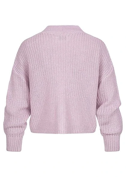 ONLY Damen V-Neck Strickcardigan Mit Knopfleiste Pastel Lila 4 ONLY Damen V-Neck Strickcardigan Mit Knopfleiste Pastel Lila – Bild 2