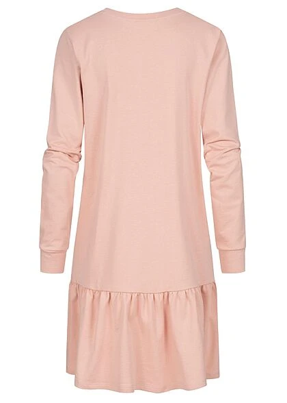 ONLY Damen NOOS Sweat Kleid Mit Ausgestellten Rock Smoke Rosa 5 ONLY Damen NOOS Sweat Kleid Mit Ausgestellten Rock Smoke Rosa – Bild 3