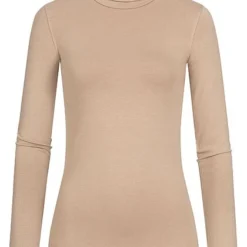 JJXX Damen NOOS Leichter Longsleeve Rollkragenpullover Dune Beige