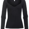 Vero Moda Damen Ribbed Viskose Longeleeve Pullover Mit Herzausschnitt Schwarz 1 Vero Moda Damen Ribbed Viskose Longeleeve Pullover Mit Herzausschnitt Schwarz -Vero Moda Verkaufsgeschäft 21110098