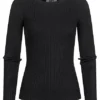 JACQUELINE DE YONG JDY By ONLY Damen Ribbed Viskose Longsleeve Pullover 3 Knöpfe Oben Schwarz 1 JACQUELINE DE YONG JDY By ONLY Damen Ribbed Viskose Longsleeve Pullover 3 Knöpfe Oben Schwarz -Vero Moda Verkaufsgeschäft 21110212