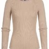 JACQUELINE DE YONG JDY By ONLY Damen Ribbed Viskose Longsleeve Pullover 3 Knöpfe Oben Simply Taupe 2 JACQUELINE DE YONG JDY By ONLY Damen Ribbed Viskose Longsleeve Pullover 3 Knöpfe Oben Simply Taupe -Vero Moda Verkaufsgeschäft 21110213