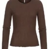 ONLY Damen Struktur Longsleeve Pullover Mit Frilldetails Am Saum Shopping Bag Dunkel Braun 1 ONLY Damen Struktur Longsleeve Pullover Mit Frilldetails Am Saum Shopping Bag Dunkel Braun -Vero Moda Verkaufsgeschäft 21110276