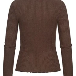 ONLY Damen Struktur Longsleeve Pullover Mit Frilldetails Am Saum Shopping Bag Dunkel Braun 5 ONLY Damen Struktur Longsleeve Pullover Mit Frilldetails Am Saum Shopping Bag Dunkel Braun -Vero Moda Verkaufsgeschäft 21110276 1