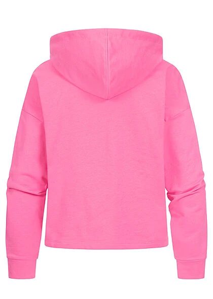 ONLY Damen NOOS Kurzer Basic Hoodie Mit Kapuze & Tunnelzug Gin Fizz Pink 5 ONLY Damen NOOS Kurzer Basic Hoodie Mit Kapuze & Tunnelzug Gin Fizz Pink – Bild 3