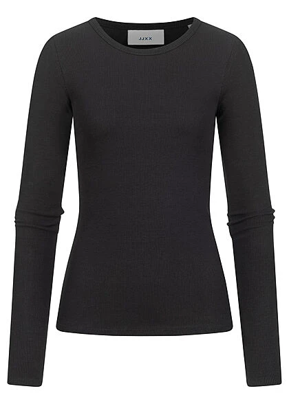 JJXX Damen NOOS Ribbed Longsleeve Leichter Pullover Schwarz 3 JJXX Damen NOOS Ribbed Longsleeve Leichter Pullover Schwarz