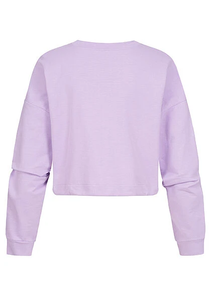 ONLY Damen NOOS Kurzer Pullover Sweater Mit Tunnelzug Zum Schnüren Lavender Lila 4 ONLY Damen NOOS Kurzer Pullover Sweater Mit Tunnelzug Zum Schnüren Lavender Lila – Bild 2