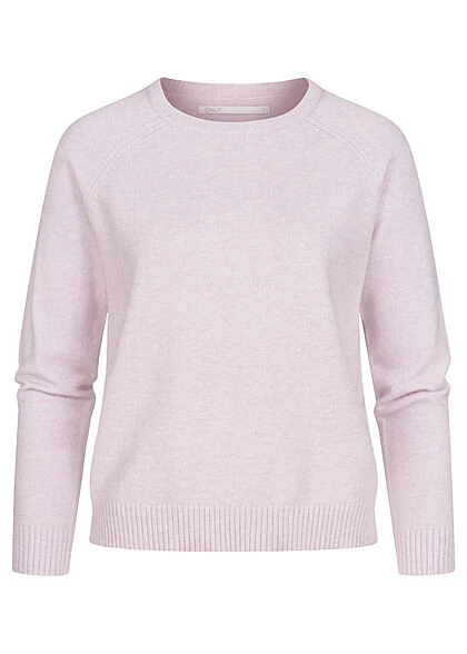ONLY Damen NOOS Strickpullover Sweater Longsleeve Mit Rippbündchen Orchid Petal Lila 3 ONLY Damen NOOS Strickpullover Sweater Longsleeve Mit Rippbündchen Orchid Petal Lila