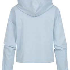 ONLY Damen NOOS Kurzer Basic Hoodie Mit Kapuze & Tunnelzug Nebel Blau 7 ONLY Damen NOOS Kurzer Basic Hoodie Mit Kapuze & Tunnelzug Nebel Blau -Vero Moda Verkaufsgeschäft 21110411 2
