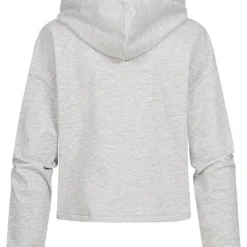 ONLY Damen NOOS Kurzer Basic Hoodie Mit Kapuze & Tunnelzug Hellgrau Melange 7 ONLY Damen NOOS Kurzer Basic Hoodie Mit Kapuze & Tunnelzug Hellgrau Melange -Vero Moda Verkaufsgeschäft 21110412 2