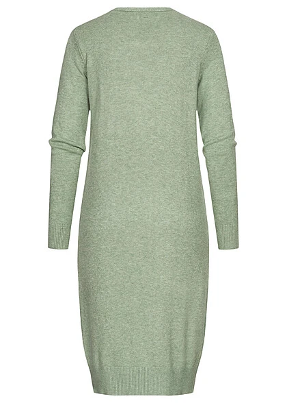 JACQUELINE DE YONG JDY By ONLY Damen NOOS Longform Cardigan 2-Pockets Basil Grün 5 JACQUELINE DE YONG JDY By ONLY Damen NOOS Longform Cardigan 2-Pockets Basil Grün – Bild 3