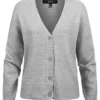 Vero Moda Damen NOOS V-Neck Cardigan Mit Knopfleiste Ballonärmel Hell Grau Melange 2 Vero Moda Damen NOOS V-Neck Cardigan Mit Knopfleiste Ballonärmel Hell Grau Melange -Vero Moda Verkaufsgeschäft 21120561