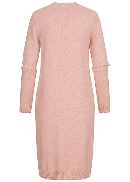 VILA Damen NOOS Longform Cardigan Offener Schnitt 2-Pockets Misty Rose 5 VILA Damen NOOS Longform Cardigan Offener Schnitt 2-Pockets Misty Rose – Bild 3