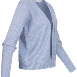 VILA Damen NOOS Kurzer Cardigan Offener Schnitt English Manor Blau 6 VILA Damen NOOS Kurzer Cardigan Offener Schnitt English Manor Blau -Vero Moda Verkaufsgeschäft 21120604 1