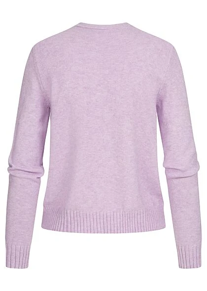 VILA Damen NOOS Kurzer Cardigan Offener Schnitt Pastel Lilac Lila 5 VILA Damen NOOS Kurzer Cardigan Offener Schnitt Pastel Lilac Lila – Bild 3