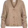 VILA Damen NOOS Cardigan Strickjacke Mit Knopfleiste V-Neck Portabella Braun 1 VILA Damen NOOS Cardigan Strickjacke Mit Knopfleiste V-Neck Portabella Braun -Vero Moda Verkaufsgeschäft 21120828