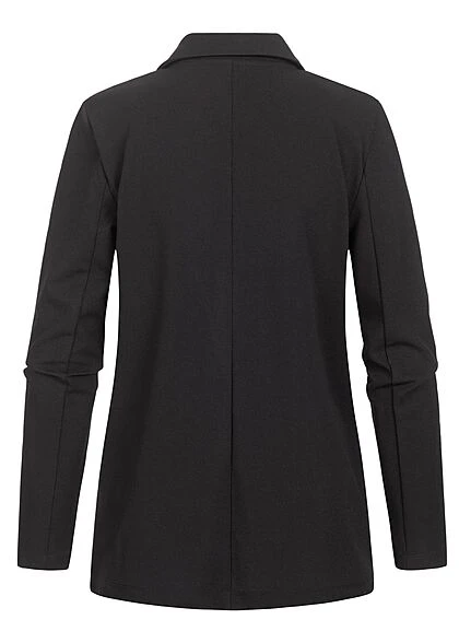 JACQUELINE DE YONG JDY By ONLY Damen NOOS V-Neck Blazer Mit 2 Taschen Knopfleiste Schwarz 5 JACQUELINE DE YONG JDY By ONLY Damen NOOS V-Neck Blazer Mit 2 Taschen Knopfleiste Schwarz – Bild 3