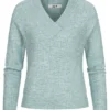 JACQUELINE DE YONG JDY By ONLY Damen Ribbed V-Neck Strickpullover Tourmaline Melange Blau 2 JACQUELINE DE YONG JDY By ONLY Damen Ribbed V-Neck Strickpullover Tourmaline Melange Blau -Vero Moda Verkaufsgeschäft 22010040
