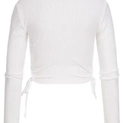 ONLY Damen Ribbed Crop Longsleeve Seitlich Zum Schnüren Weiss 9 ONLY Damen Ribbed Crop Longsleeve Seitlich Zum Schnüren Weiss -Vero Moda Verkaufsgeschäft 22010062 3