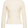 Vero Moda Damen Ribbed High-Neck Longsleeve Mit Frilldetails Birch Beige 1 Vero Moda Damen Ribbed High-Neck Longsleeve Mit Frilldetails Birch Beige -Vero Moda Verkaufsgeschäft 22010130