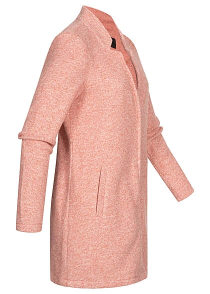 Vero Moda Damen Coatigan Jacke Mit Stehkragen & 2-Pockets Old Rose 4 Vero Moda Damen Coatigan Jacke Mit Stehkragen & 2-Pockets Old Rose – Bild 2