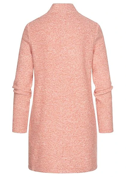 Vero Moda Damen Coatigan Jacke Mit Stehkragen & 2-Pockets Old Rose 5 Vero Moda Damen Coatigan Jacke Mit Stehkragen & 2-Pockets Old Rose – Bild 3