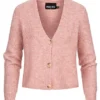 Pieces Damen NOOS Kurze V-Neck Strickjacke Cardigan Knopfleiste Misty Rose 1 Pieces Damen NOOS Kurze V-Neck Strickjacke Cardigan Knopfleiste Misty Rose -Vero Moda Verkaufsgeschäft 22010268