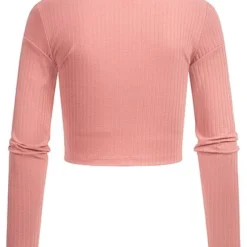 ONLY Damen Cropped Struktur Longsleeve Mit Deko Knopfleiste Rosette Rot 5 ONLY Damen Cropped Struktur Longsleeve Mit Deko Knopfleiste Rosette Rot -Vero Moda Verkaufsgeschäft 22010332 1