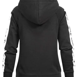 Champion Damen Hoodie Mit Kapuze & Logo Tape Seitlich Kängurutasche Schwarz -Vero Moda Verkaufsgeschäft 22010366 2