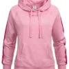 Champion Damen Hoodie Mit Kapuze & Logo Tape Seitlich Kängurutasche Pink 2 Champion Damen Hoodie Mit Kapuze & Logo Tape Seitlich Kängurutasche Pink -Vero Moda Verkaufsgeschäft 22010367