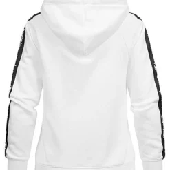 Champion Damen Hoodie Mit Kapuze & Logo Tape Seitlich Kängurutasche Weiss -Vero Moda Verkaufsgeschäft 22010368 2