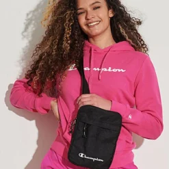 Champion Damen Hoodie Mit Logo Print Kapuze Tunnelzug & Kängurutasche Pink -Vero Moda Verkaufsgeschäft 22010378 3