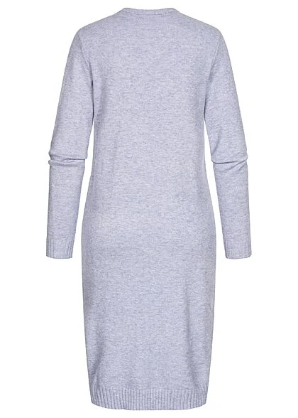 VILA Damen NOOS Longform Cardigan Offener Schnitt 2-Pockets English Manor Blau 5 VILA Damen NOOS Longform Cardigan Offener Schnitt 2-Pockets English Manor Blau – Bild 3