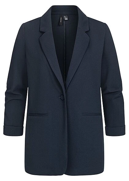 Vero Moda Damen 7/8 Tailored Blazer Anzugjacke 2-Pockets Navy Blazer Blau 3 Vero Moda Damen 7/8 Tailored Blazer Anzugjacke 2-Pockets Navy Blazer Blau