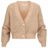 ONLY Damen Kurze Strickjacke Cardigan Mit Knopfleiste Safari Hell Braun -Vero Moda Verkaufsgeschäft 22010540