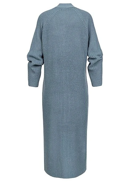 ONLY Damen Maxi Struktur Cardigan Mit 2 Taschen Offener Schnitt Mirage Blau 5 ONLY Damen Maxi Struktur Cardigan Mit 2 Taschen Offener Schnitt Mirage Blau – Bild 3