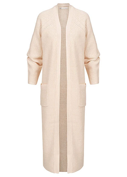 ONLY Damen Maxi Struktur Cardigan Mit 2 Taschen Offener Schnitt Tofu Weiss Natural 3 ONLY Damen Maxi Struktur Cardigan Mit 2 Taschen Offener Schnitt Tofu Weiss Natural
