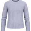 ONLY Damen Gerippter Struktur Strickpullover Mit Weiten Ärmeln Eventide Blau -Vero Moda Verkaufsgeschäft 22010545