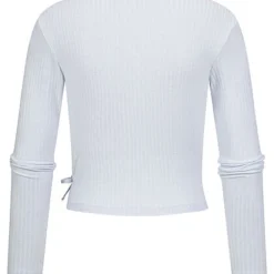 ONLY Damen NOOS Ribbed V-Neck Wickel-Top Longsleeve Seitl. Zum Binden Halogen Blau 6 ONLY Damen NOOS Ribbed V-Neck Wickel-Top Longsleeve Seitl. Zum Binden Halogen Blau -Vero Moda Verkaufsgeschäft 22020020 1