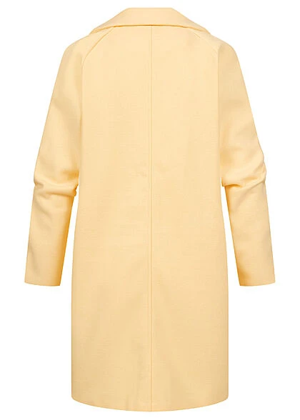 ONLY Damen Übergangsjacke Coatigan Mit 2 Taschen & 1-Knopfverschluss Pastel Gelb 5 ONLY Damen Übergangsjacke Coatigan Mit 2 Taschen & 1-Knopfverschluss Pastel Gelb – Bild 3