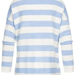 ONLY Damen V-Neck Strick Longsleeve Pullover Mit Streifen Cloud Weiss Blau 7 ONLY Damen V-Neck Strick Longsleeve Pullover Mit Streifen Cloud Weiss Blau -Vero Moda Verkaufsgeschäft 22020050 2