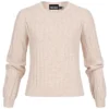 Pieces Damen Strick Pullover Sweater Strukturstoff Buttercream Weiss -Vero Moda Verkaufsgeschäft 22020468