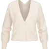 ONLY Damen Cardigan Strickjacke Mit Knopfleiste V-Neck Weiss Melange 1 ONLY Damen Cardigan Strickjacke Mit Knopfleiste V-Neck Weiss Melange -Vero Moda Verkaufsgeschäft 22020587
