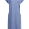 VILA Damen NOOS Midi Kleid Kurzarm Und Rundhals English Manor Blau -Vero Moda Verkaufsgeschäft 22020723