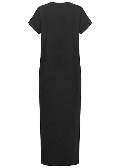Aware By Vero Moda Damen Longform Viskose Kleid A-Linie Schwarz 5 Aware By Vero Moda Damen Longform Viskose Kleid A-Linie Schwarz – Bild 3