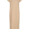 Aware By Vero Moda Damen Longform Viskose Kleid A-Linie Safari Braun -Vero Moda Verkaufsgeschäft 22020751