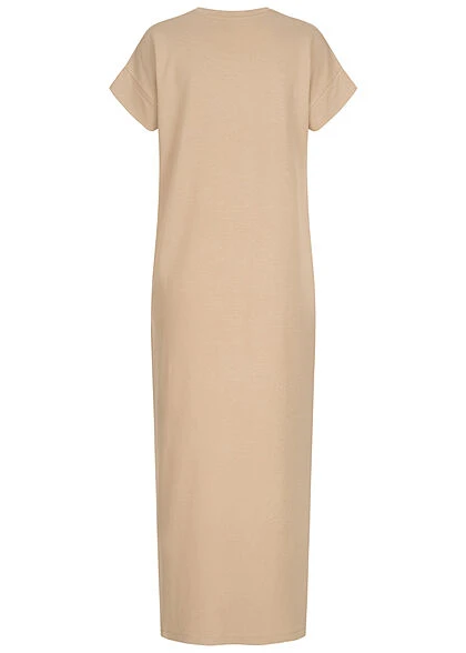 Aware By Vero Moda Damen Longform Viskose Kleid A-Linie Safari Braun 5 Aware By Vero Moda Damen Longform Viskose Kleid A-Linie Safari Braun – Bild 3